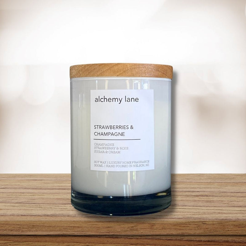 Alchemy Lane - Strawberries & Champagne - Triple Scented Soy Wax Candle