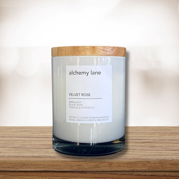 Alchemy Lane - Velvet Rose - Triple Scented Soy Wax Candle