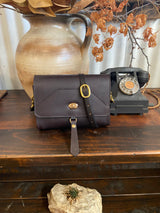 Harrier New Zealand - Small Luxury Leather Shoulder Bag Brown