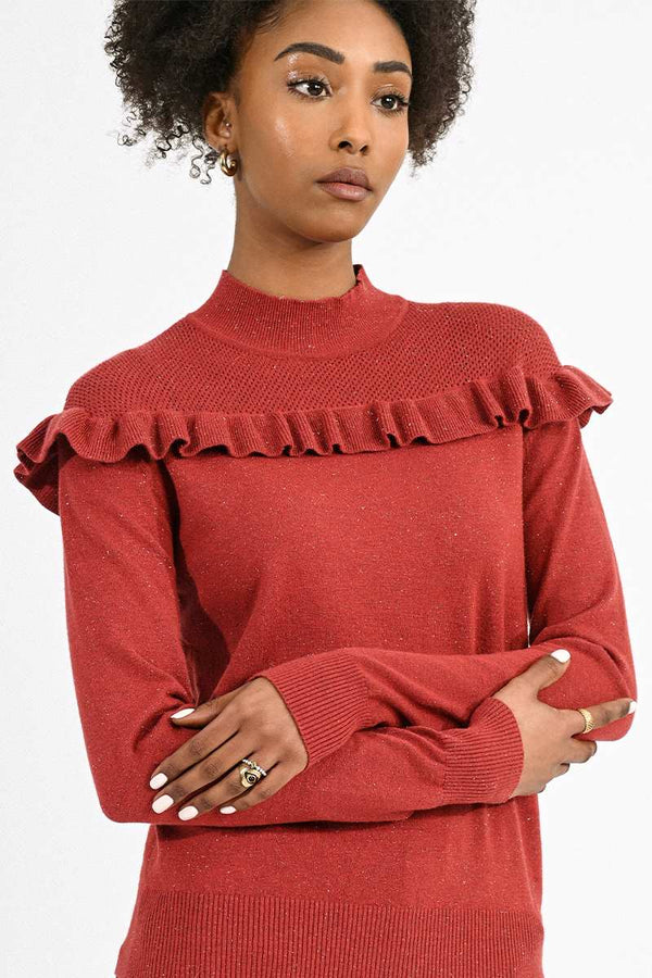Molly Bracken - Knitted Sweater - Terracotta