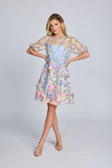 Romance -Blake Lilac Flower Dress