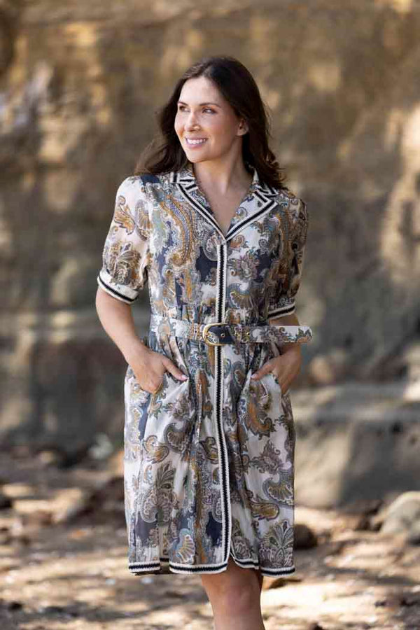 The Bay by Augustine - Penelope Shirt Dress Paisley
