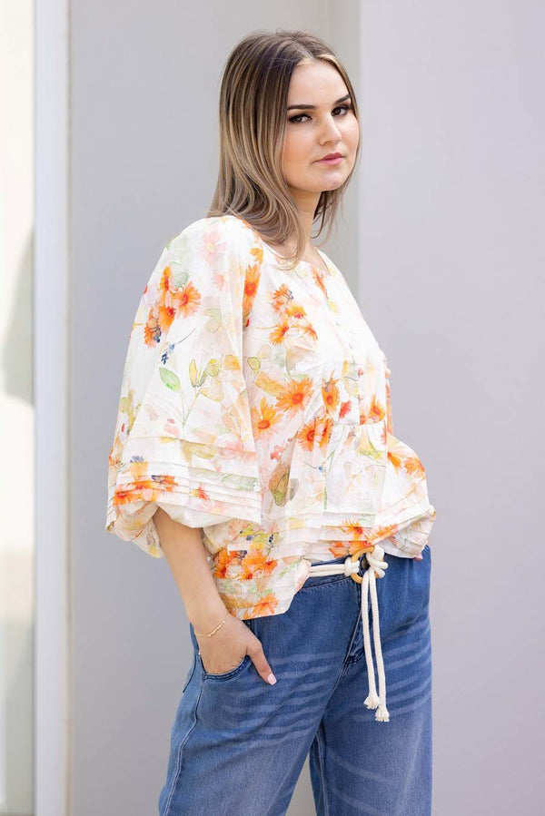 The Bay by Augustine - Gerbera Linen Top