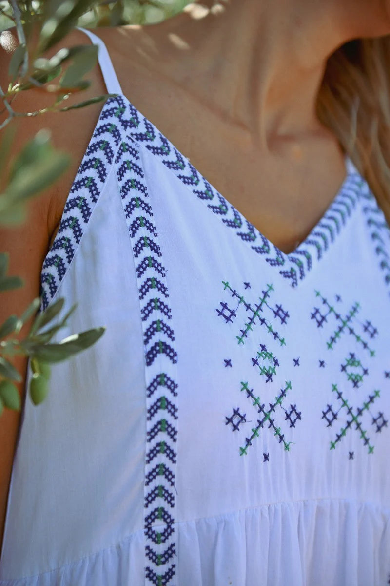 Molly Bracken - Long Embroidered Dress