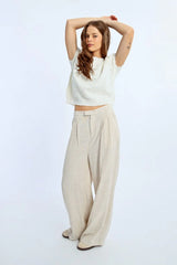 Lili Sidonio - Pleated Wide Leg Pants