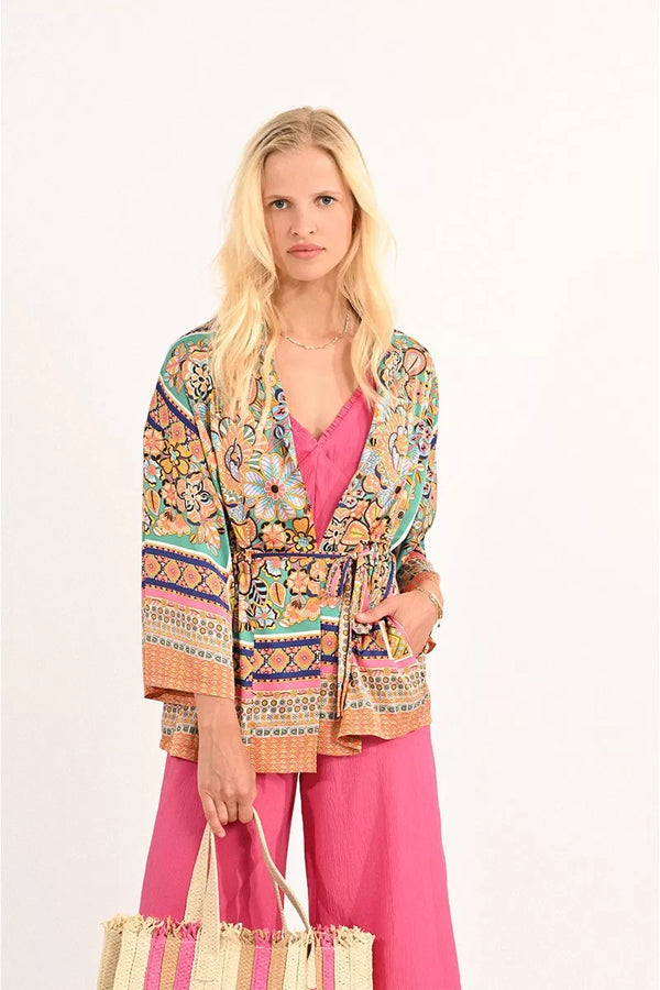 Molly Bracken - Printed Kimono Jacket