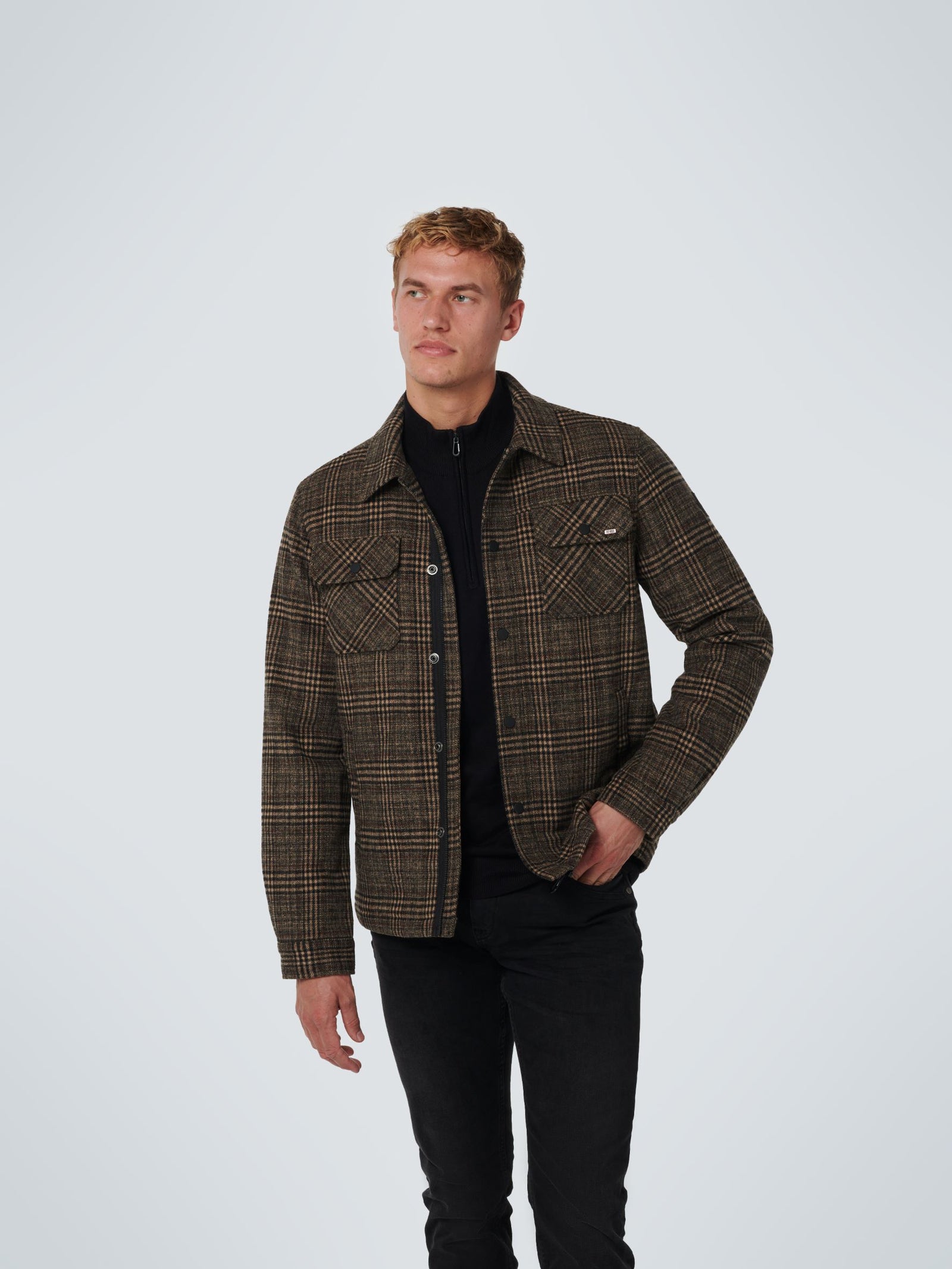No Excess - Padded Tweed Check Jacket – HUNT & SEEK