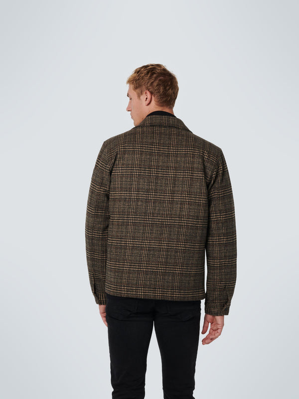 No Excess - Padded Tweed Check Jacket