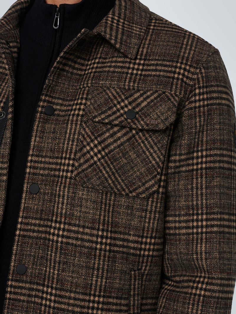No Excess - Padded Tweed Check Jacket