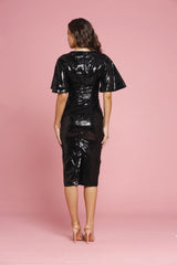 Romance - Crystal Black Sequin Dress