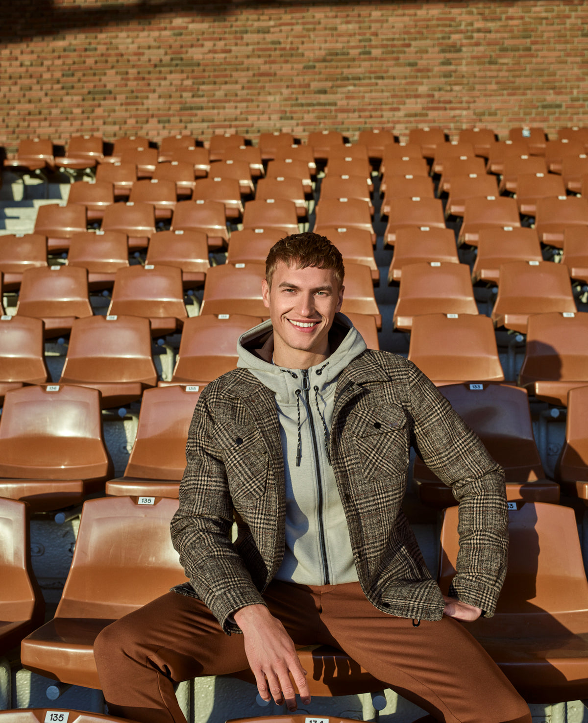 No Excess - Padded Tweed Check Jacket – HUNT & SEEK